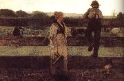 Winslow Homer Milking time France oil painting artist